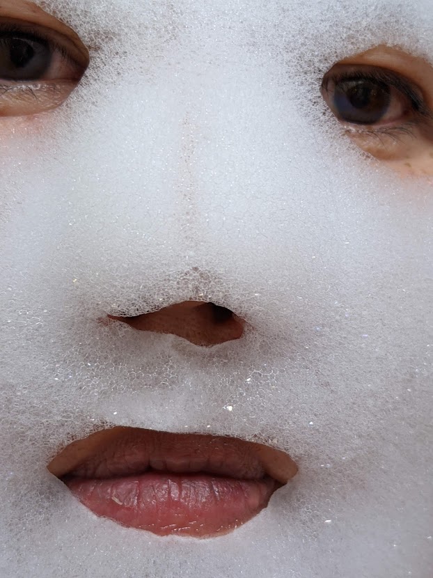 15分後のシートマスク